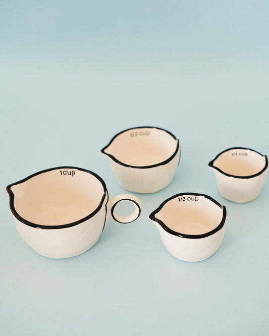 Black Rimmed Measuring Cups