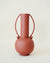 Red Textured Metal Vase