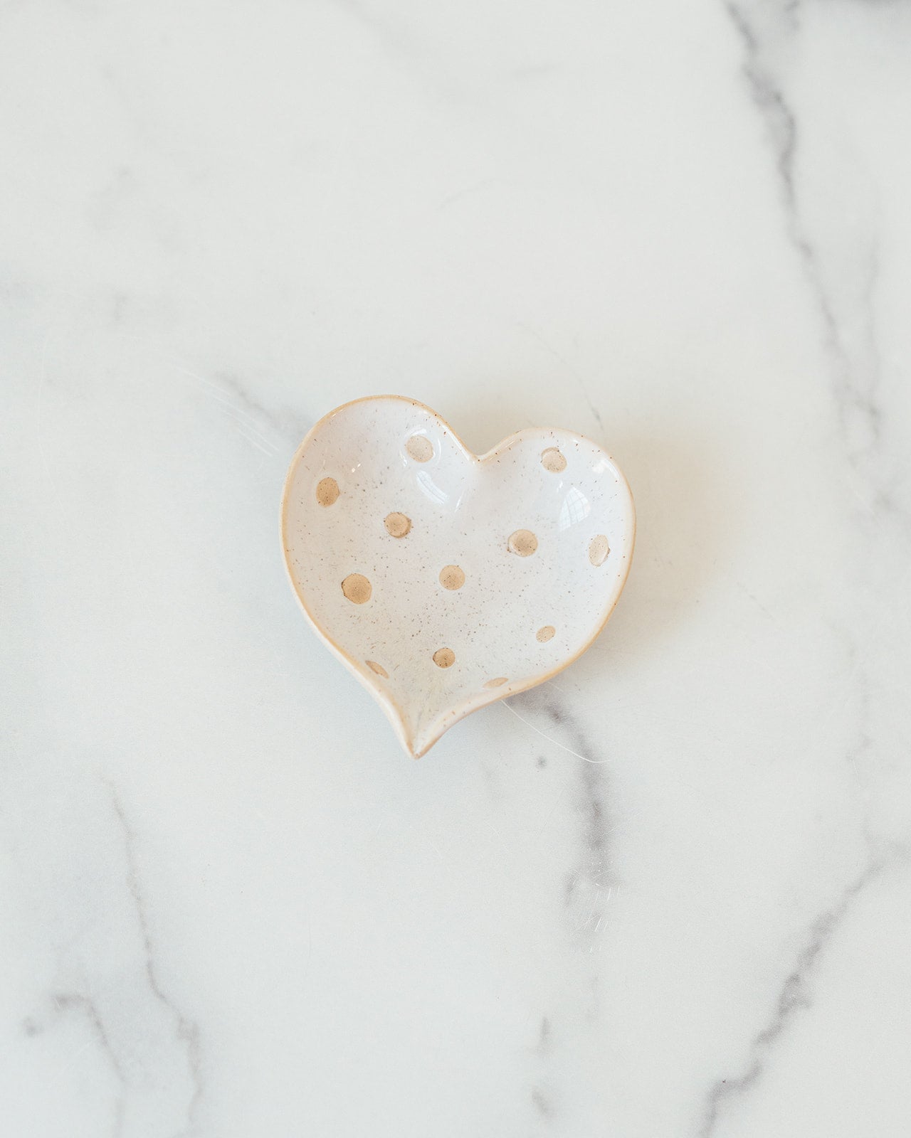 Heart Dish with Dots