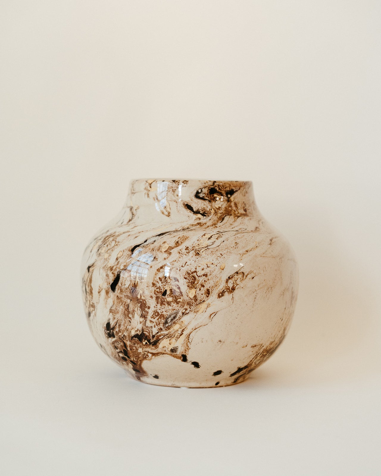 Marbled Brown Vase