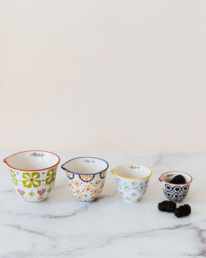 Floral Pattern Measuring Cups