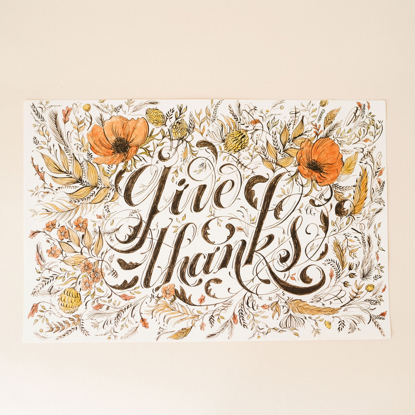 Give Thanks placemat