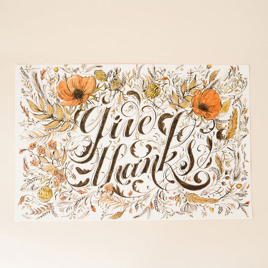 Give Thanks placemat