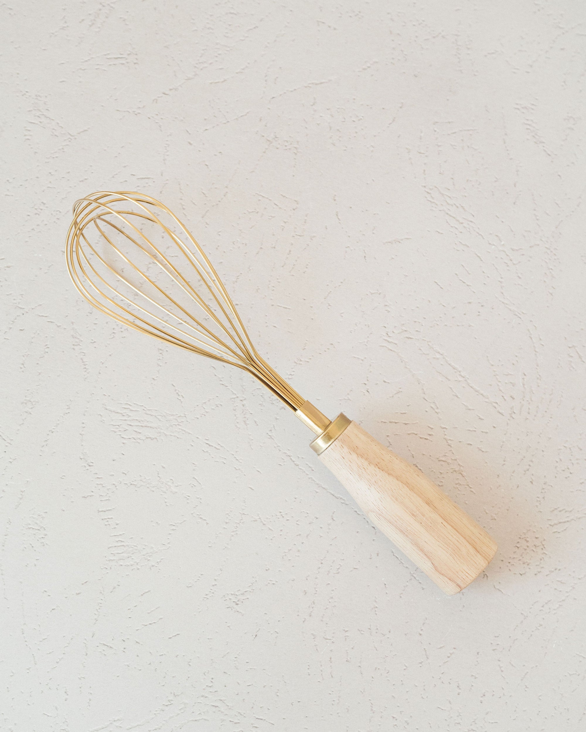 Gold Whisk w/ Wood Handle