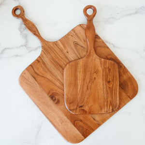 Acacia wood Cutting Board w/ Handle