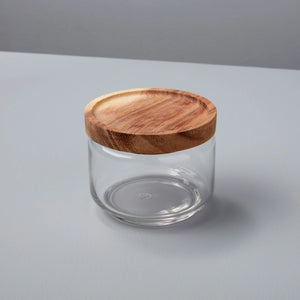 Glass Container with Acacia-Lid