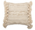 Cream Chunky Woven Pillow w/ Tassels