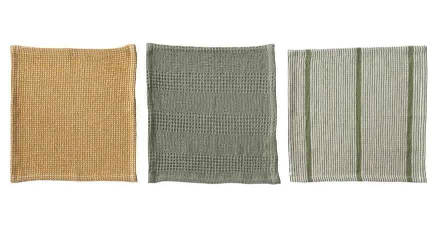 Waffle Weave Linen Dish Cloth