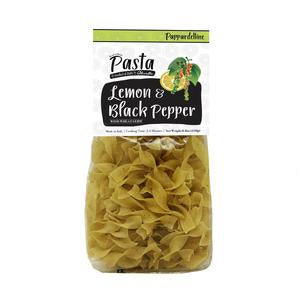 Lemon Pepper Pappardelline Pasta